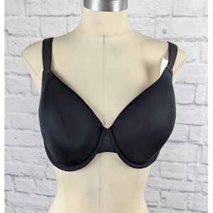 Dkny Lace Comfort Demi Bra DK7081 Black Padded Underwire Size 40DD Stretch